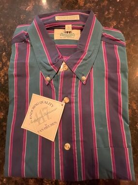 Men’s Large Long Sleeved Multi Colored Casual Shirt